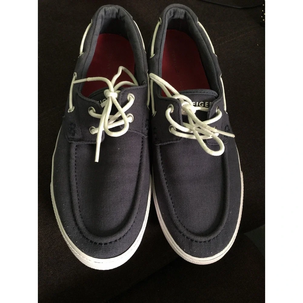 Tommy Hilfiger‎ Men's Tennis Shoes Size US 11.5 EUR 45 Dark Blue Textile Upper